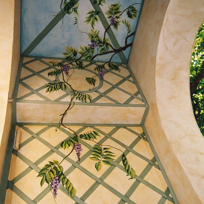 decorazione parete esterna villa privata San Bonifacio (VR)
